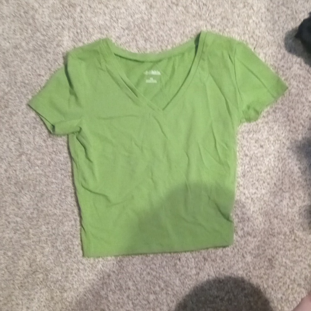 Green cropped tshirt